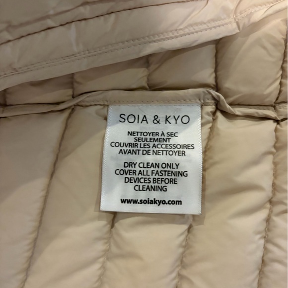 Soia & Kyo Beige Puffer Jacket - Picture 6 of 6